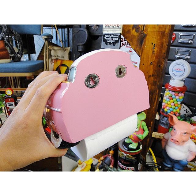 クラシックカー　トイレットペーパーホルダー　（ピンクキャデラック）　アメリカン雑貨　アメリカ雑貨 爆買 |  | 04