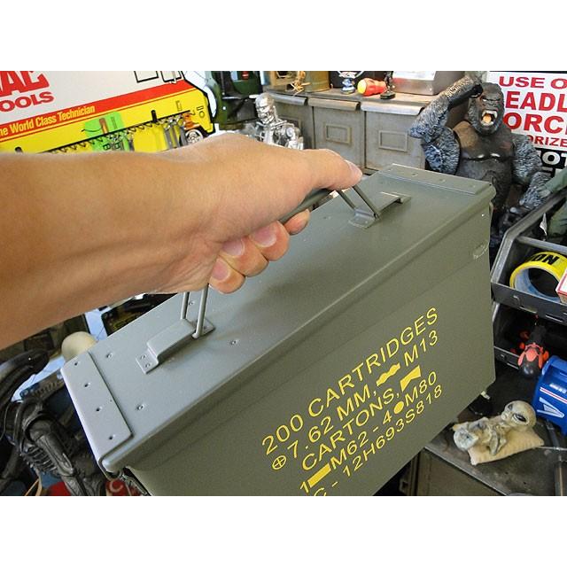 USタイプ　アンモボックス　（Sサイズ）　■　アメリカ雑貨　アメリカン雑貨　おしゃれ　男前　ミリタリー　ガレージグッズ |  | 02