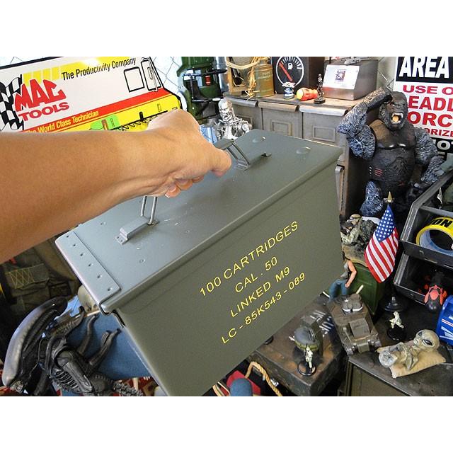 USタイプ　アンモボックス　（Mサイズ）　■　アメリカ雑貨　アメリカン雑貨　おしゃれ　男前　ミリタリー　ガレージグッズ |  | 02