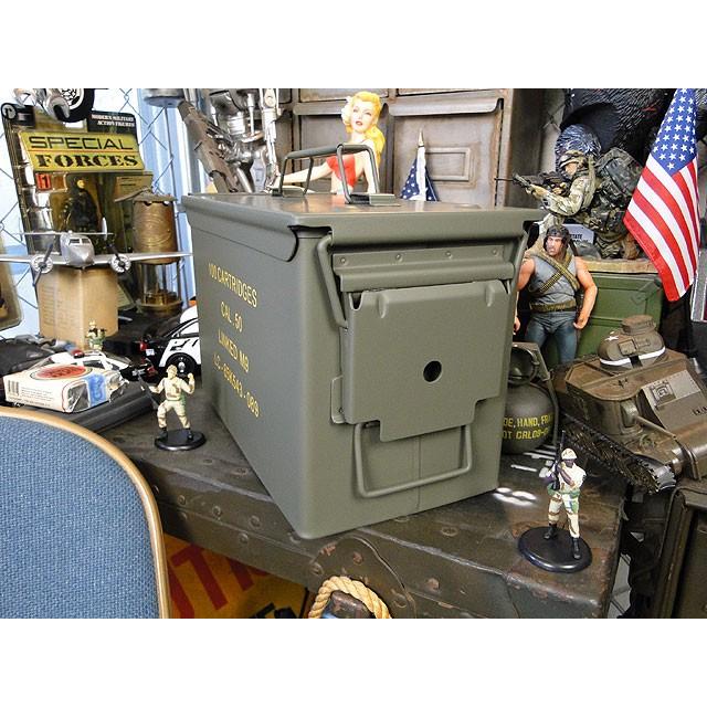 USタイプ　アンモボックス　（Mサイズ）　■　アメリカ雑貨　アメリカン雑貨　おしゃれ　男前　ミリタリー　ガレージグッズ |  | 03