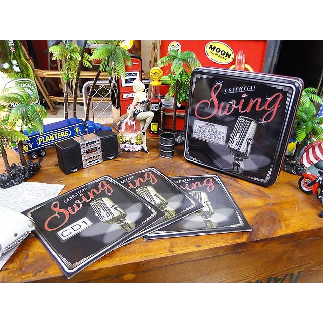 オールディーズ・ミュージック缶　3枚組　（エッセンシャル・スウィング）　アメリカ雑貨　アメリカン雑貨 | 