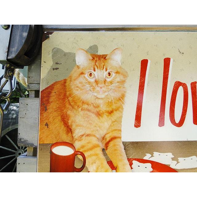 アイ　ラブ　キャット　U.S.ヘヴィースチールサイン アメリカ雑貨 アメリカン雑貨 | アメリカン レトロ | 01