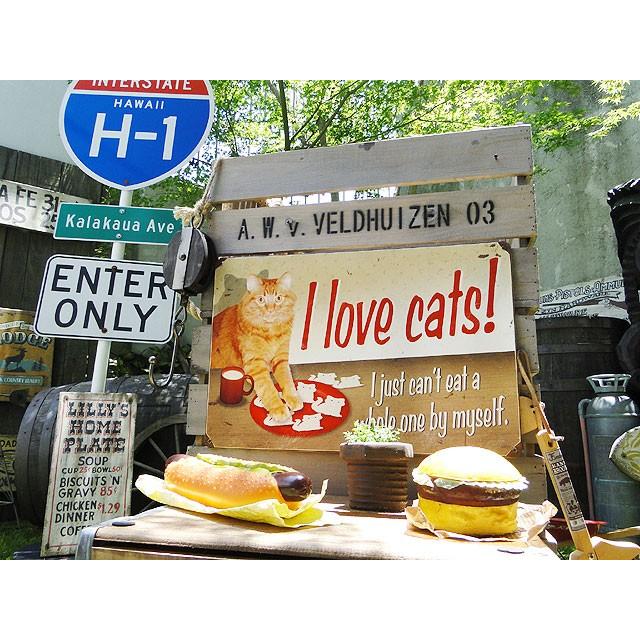 アイ　ラブ　キャット　U.S.ヘヴィースチールサイン アメリカ雑貨 アメリカン雑貨 | アメリカン レトロ | 03