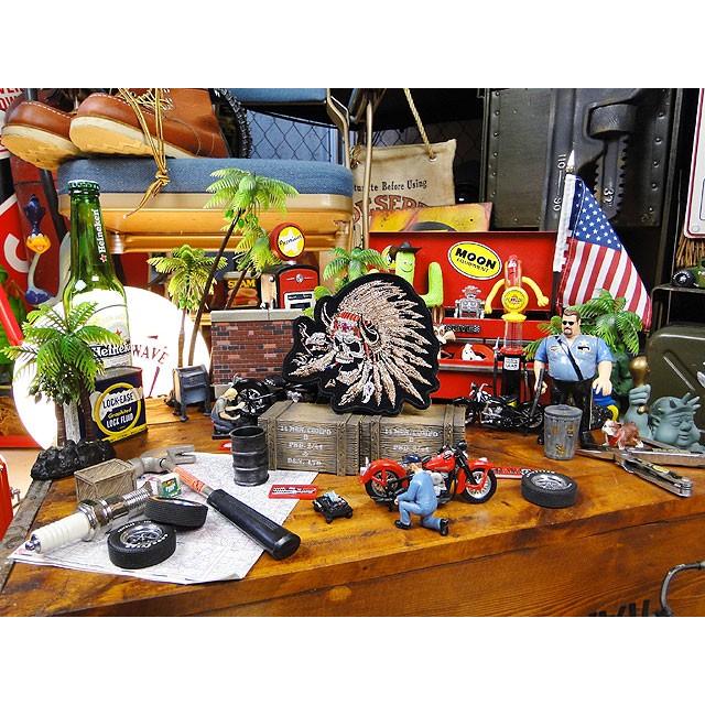 アメリカンバイカーズワッペン　（INDIAN SKULL）　アメリカ雑貨　アメリカン雑貨 |  | 02