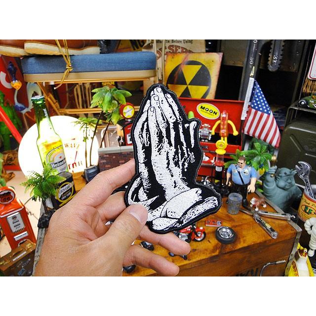 アメリカンバイカーズワッペン　（PRAYER HANDS）　アメリカ雑貨　アメリカン雑貨 爆買 |  | 01
