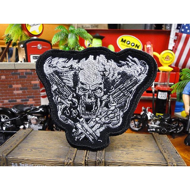 アメリカンバイカーズワッペン　（ASSASSIN PISTOLS HOOK AND LOOP）　アメリカ雑貨　アメリカン雑貨 爆買 |  | 01