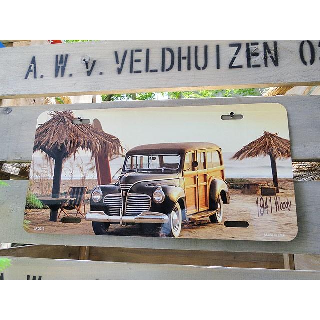 ハワイアン　ライセンスプレート　（ウッディワゴン）　アメリカ雑貨　アメリカン　壁飾り　おしゃれな雑貨屋さん　通販　ガレージ | アメリカン レトロ