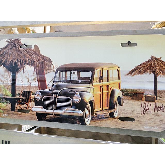 ハワイアン　ライセンスプレート　（ウッディワゴン）　アメリカ雑貨　アメリカン　壁飾り　おしゃれな雑貨屋さん　通販　ガレージ | アメリカン レトロ | 01