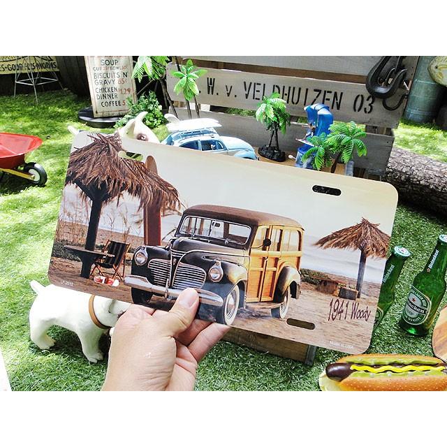 ハワイアン　ライセンスプレート　（ウッディワゴン）　アメリカ雑貨　アメリカン　壁飾り　おしゃれな雑貨屋さん　通販　ガレージ | アメリカン レトロ | 02