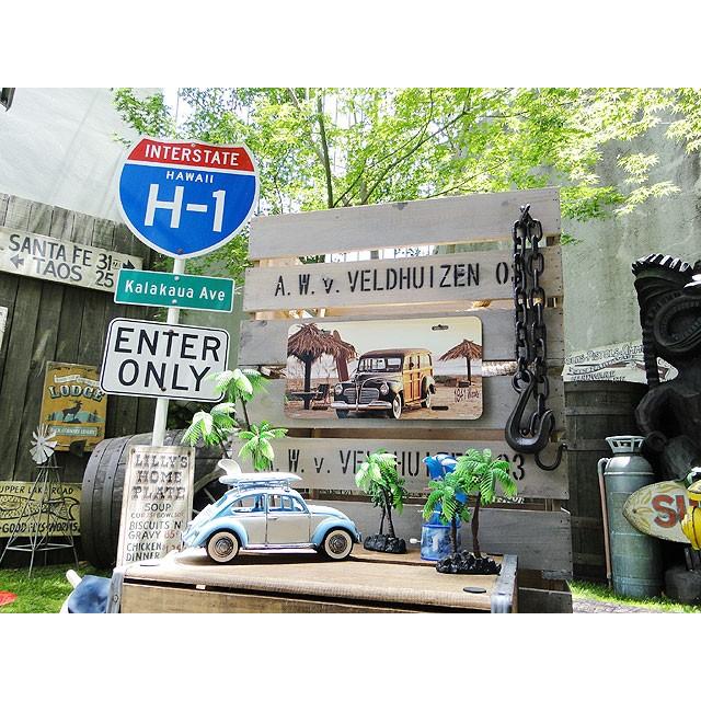 ハワイアン　ライセンスプレート　（ウッディワゴン）　アメリカ雑貨　アメリカン　壁飾り　おしゃれな雑貨屋さん　通販　ガレージ | アメリカン レトロ | 03