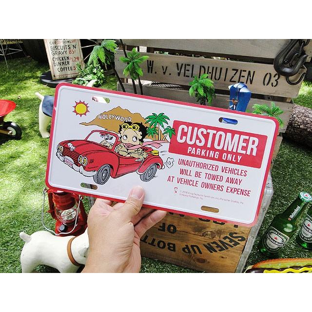 ベティ・ブープ　ライセンスプレート　（カスタマーパーキング）　アメリカ雑貨　アメリカンな雑貨屋さん　ミリタリー | アメリカン レトロ | 03