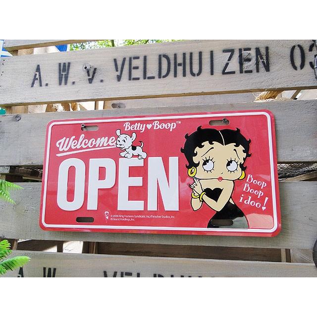 ベティ・ブープ　ライセンスプレート　（イブニングベティ）　アメリカ雑貨　アメリカンな雑貨屋さん　ミリタリー | アメリカン レトロ