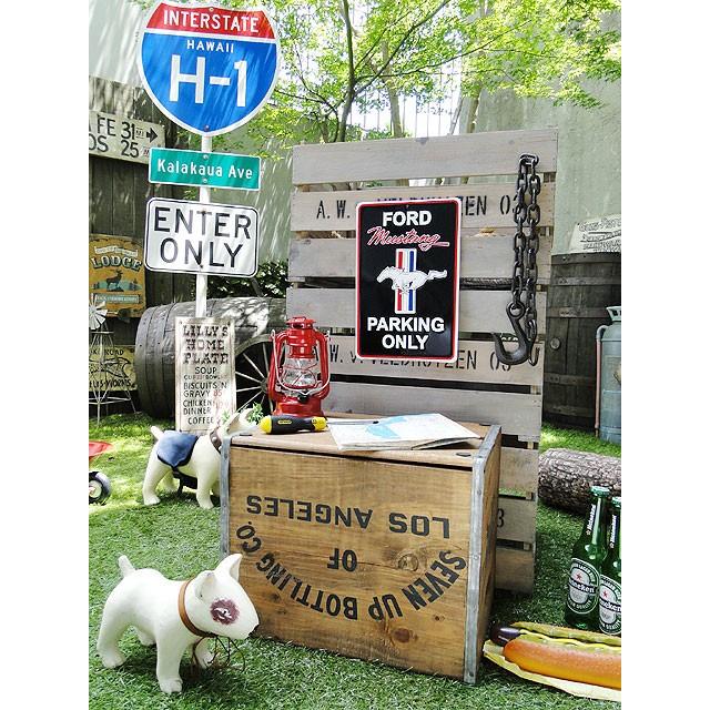 フォード　マスタング専用駐車場　ミニブリキ看板　（ブラック）　アメリカ雑貨　アメリカン雑貨 | アメリカン レトロ | 05