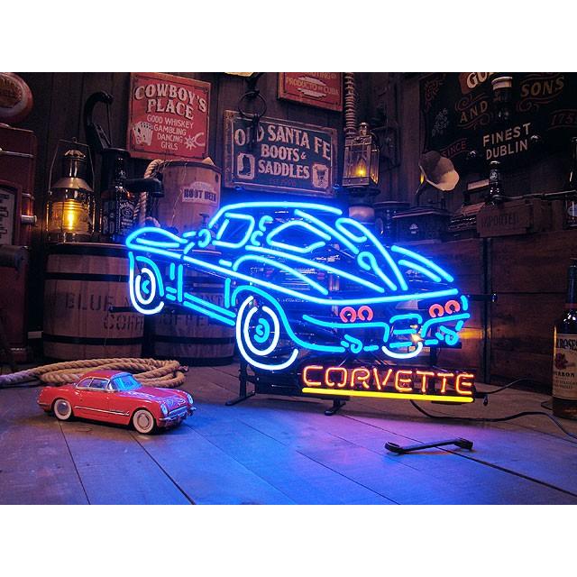 【即納】コルベット　スティングレイ　ネオン管 ■ 【6ヶ月保証付き】 ■　アメリカ雑貨 アメリカン雑貨　ガレージ用品 |  | 03