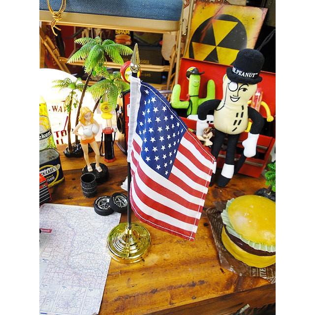 星条旗　ミニフラッグ+スタンド付き　（ヘヴィータイプ）　アメリカ雑貨　アメリカン雑貨　旗 | アメリカン レトロ | 01