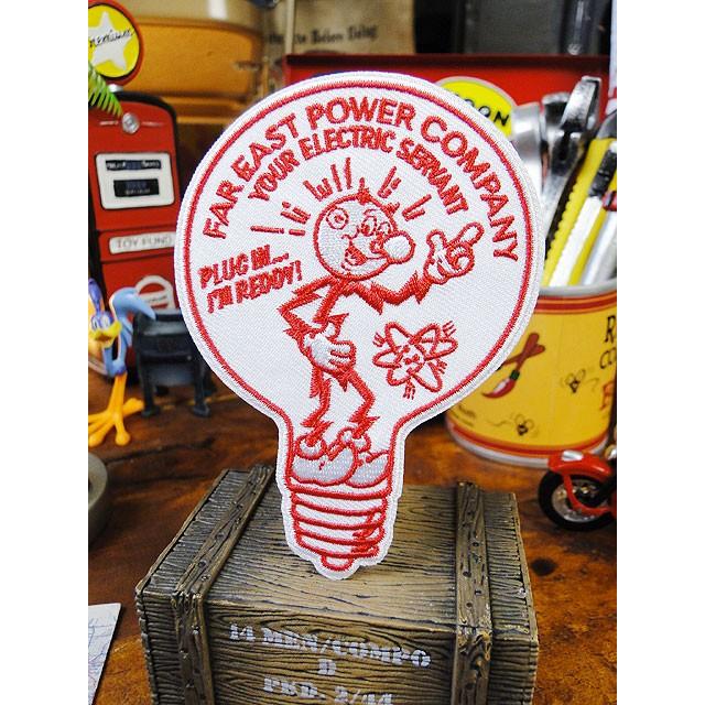 レディキロワット ワッペン （バルブシェイプ） アメリカ雑貨