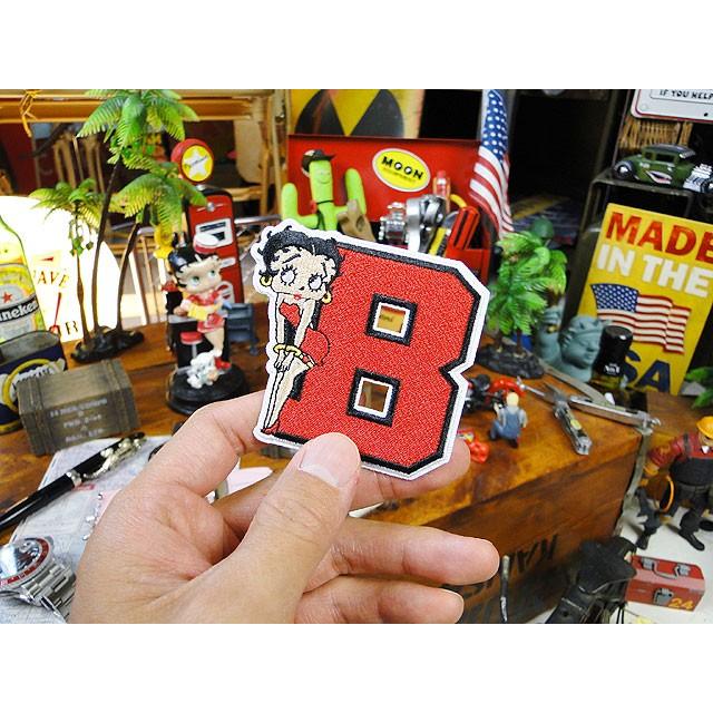 ベティ・ブープ　ワッペン　（Bフォント）　アメリカン雑貨 アメリカ雑貨　キャラクター　アメキャラ　通販　英文字　ミニ |  | 01