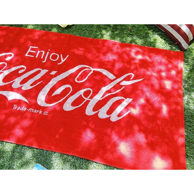 コカ・コーラブランド バスタオル ■ アメリカ雑貨 アメリカン雑貨 おしゃれ Coca-Cola coke 男前  生活雑貨 タオル ビーチタオル | Coca Cola | 02