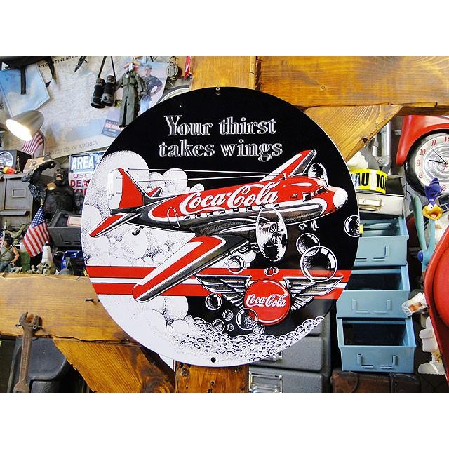 コカ・コーラ　エアプレーン・エンボスティンサイン アメリカ雑貨 アメリカン雑貨 | Coca Cola