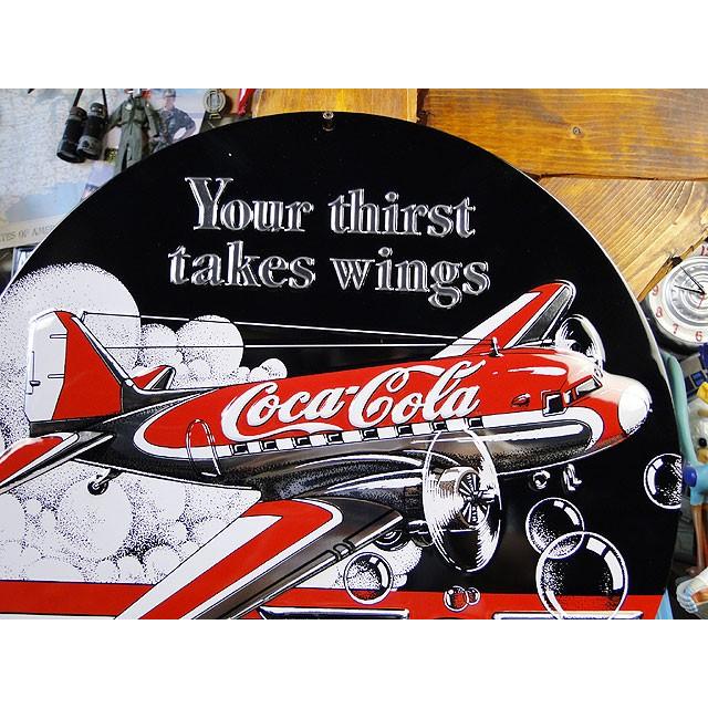 コカ・コーラ　エアプレーン・エンボスティンサイン アメリカ雑貨 アメリカン雑貨 | Coca Cola | 01