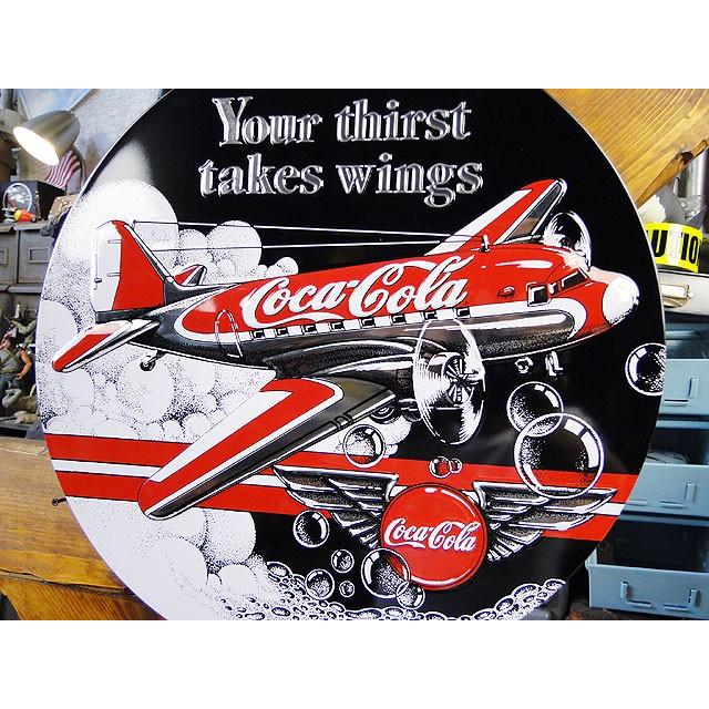 コカ・コーラ　エアプレーン・エンボスティンサイン アメリカ雑貨 アメリカン雑貨 | Coca Cola | 03
