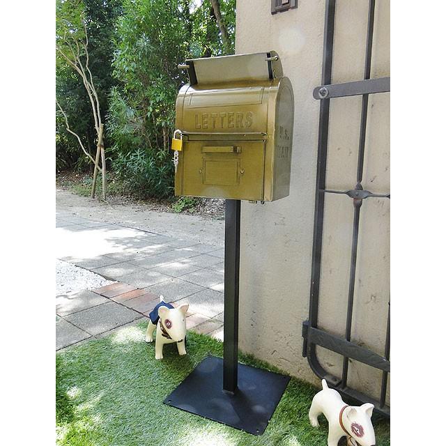 即納】【在庫あり】 U.S.メールボックス （スタンド付き） アメリカン 