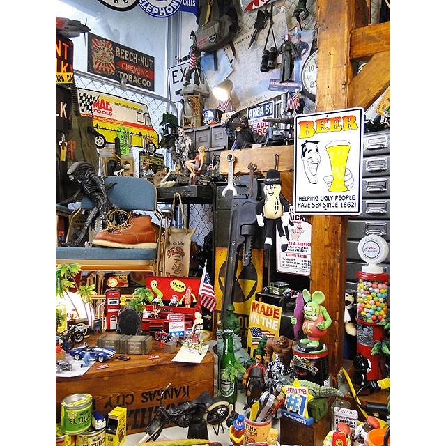 ビールのおかげ　ミニジョーク看板 アメリカ雑貨 アメリカン雑貨 サインプレート ティンサインボード | アメリカン レトロ | 03