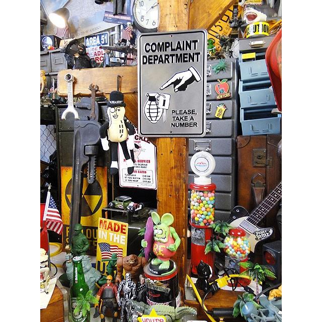 「苦情受け付けセンター」　ミニジョーク看板 アメリカ雑貨 アメリカン雑貨 サインプレート ティンサインボード | アメリカン レトロ | 02