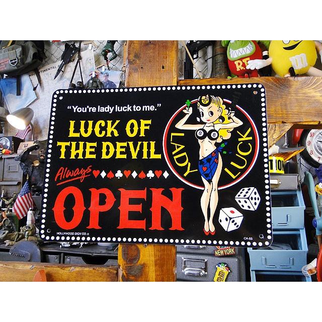 レディラック プラスチックサインボード Sサイズ アメリカ雑貨