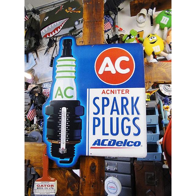 ACデルコ　サーモメーター付きエンボス　ティンサイン アメリカン雑貨 アメリカ雑貨 インテリア 壁飾り 人気 おしゃれ ブランド 輸入 | 