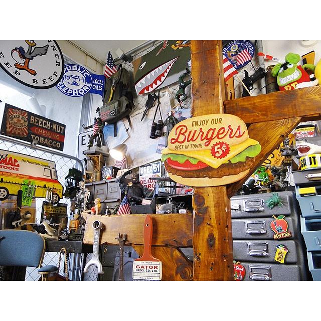 ハンバーガー　エンボス　ティンサイン アメリカ雑貨 アメリカン雑貨 サインプレート ティンサインボード |  | 04