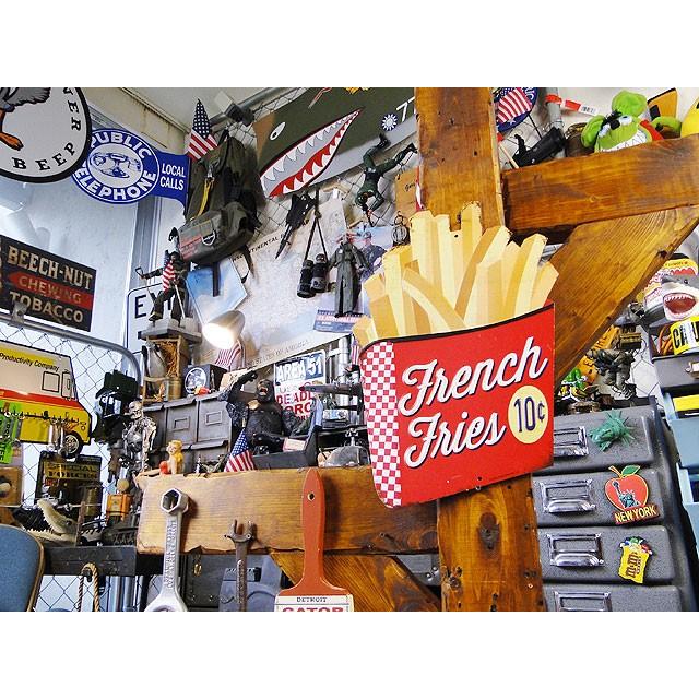 フライドポテト　エンボス　ティンサイン アメリカ雑貨 アメリカン雑貨 サインプレート ティンサインボード |  | 01