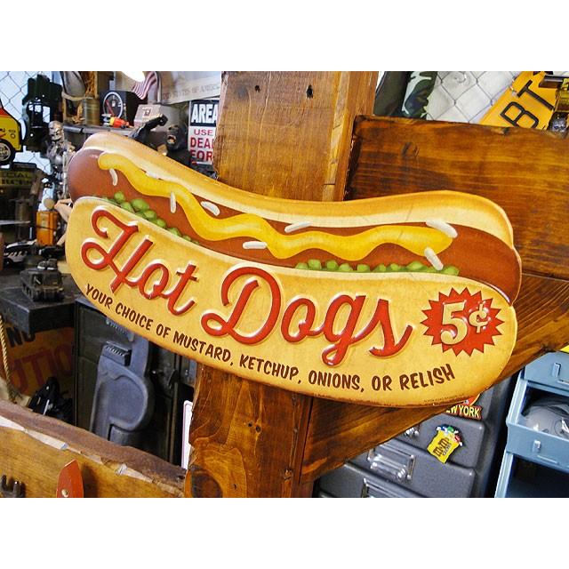 ホットドッグ　エンボス　ティンサイン アメリカ雑貨 アメリカン雑貨 サインプレート ティンサインボード |  | 01