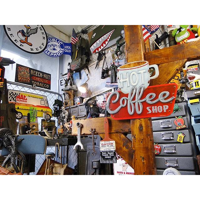 コーヒーショップのエンボス・ティンサイン アメリカ雑貨 アメリカン雑貨 サインプレート ティンサインボード |  | 04