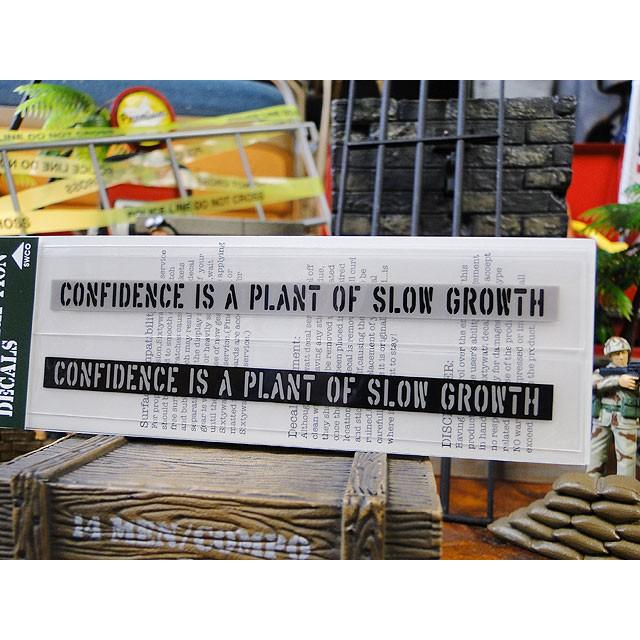 ことわざステンシル転写ステッカー　（信頼とはゆっくり育つ木である）　アメリカ雑貨　アメリカン雑貨 | アメリカン レトロ | 01