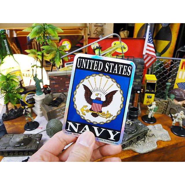 ミリタリープリズムステッカー　スクエア　Sサイズ　（U.S.ネイビー）　アメリカ雑貨　アメリカン雑貨 |  | 01