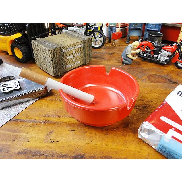 アメリカのメラミン灰皿　ラウンド　（レッド）　アメリカン雑貨 アメリカ雑貨 | 