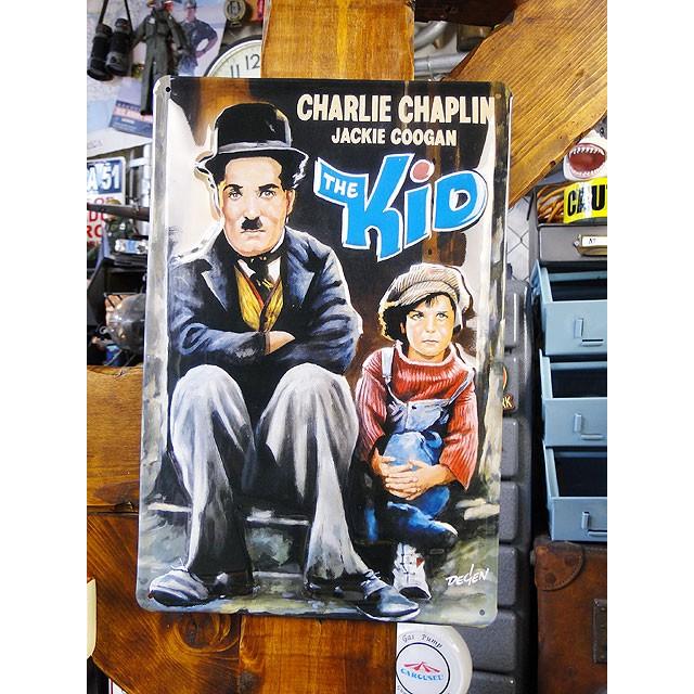 有名人＆ミュージシャン　3Dメタルサイン　（チャーリー・チャップリン/ザ・キッド）　アメリカン雑貨　アメリカ雑貨 | アメリカン レトロ
