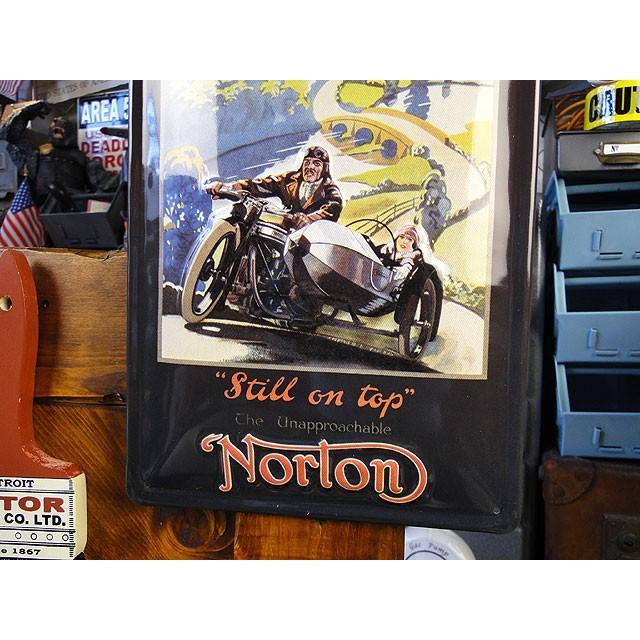 世界のオートバイ　3Dメタルサイン　（ノートン/サイドカー）　アメリカン雑貨　アメリカ雑貨 |  | 02