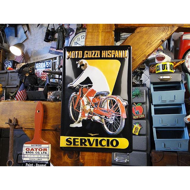 世界のオートバイ　3Dメタルサイン　（モトグッチ）　アメリカン雑貨　アメリカ雑貨 |  | 03
