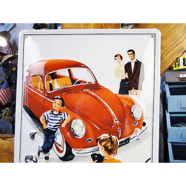 世界の名車＆クラシックカー　3Dメタルサイン　（ビートル/ファミリー）　アメリカン雑貨　アメリカ雑貨 |  | 01