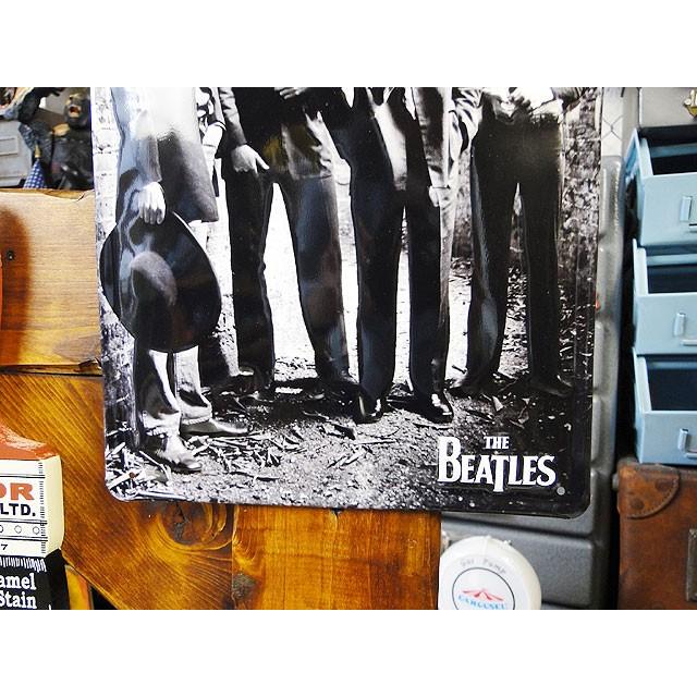ビートルズ　3Dメタルサイン　（ビートルズ/モノクロ）　アメリカン雑貨　アメリカ雑貨 | アメリカン レトロ | 02
