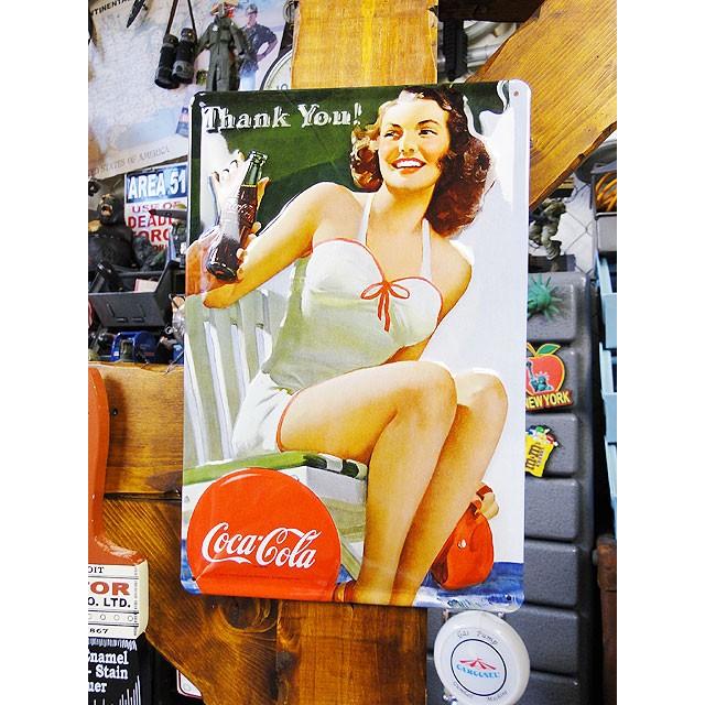 コカ・コーラ　3Dメタルサイン　（コカ・コーラ/Thank You!）　アメリカン雑貨　アメリカ雑貨 | アメリカン レトロ