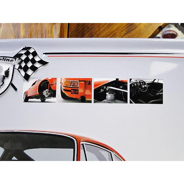 世界の名車＆クラシックカー　3Dメタルサイン　（ポルシェ/911 2.3L ST/SR）　横バージョン　アメリカン雑貨　アメリカ雑貨 |  | 02
