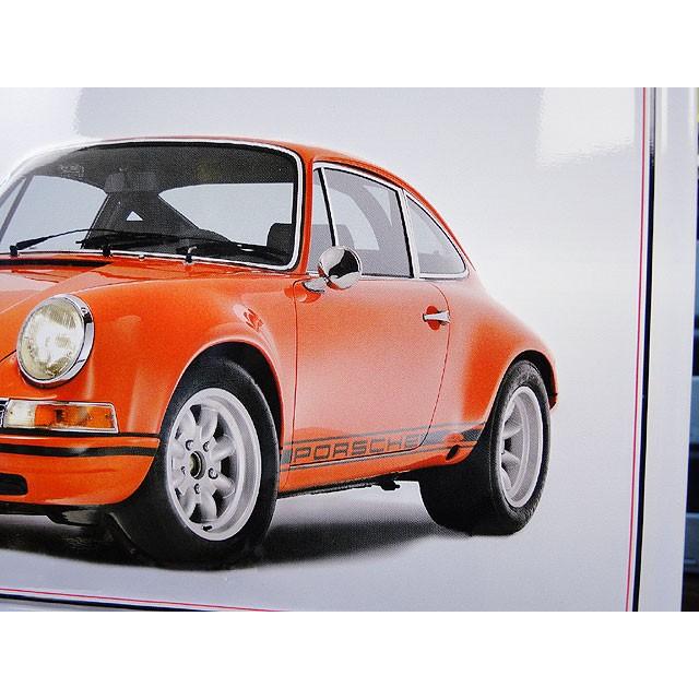 世界の名車＆クラシックカー　3Dメタルサイン　（ポルシェ/911 2.3L ST/SR）　横バージョン　アメリカン雑貨　アメリカ雑貨 |  | 04