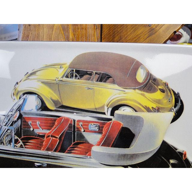 世界の名車＆クラシックカー　3Dメタルサイン　（ビートル・カブリオレ）　アメリカン雑貨　アメリカ雑貨 |  | 01