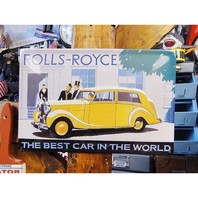 世界の名車＆クラシックカー　3Dメタルサイン　（ロールスロイス）　アメリカン雑貨　アメリカ雑貨 | 