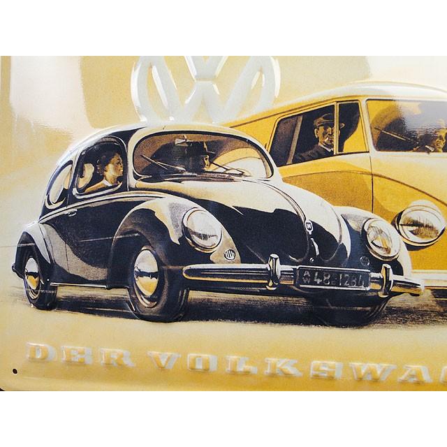 世界の名車＆クラシックカー　3Dメタルサイン　（フォルクス・ワーゲン/ノスタルジック）　アメリカン雑貨　アメリカ雑貨 |  | 01