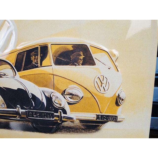 世界の名車＆クラシックカー　3Dメタルサイン　（フォルクス・ワーゲン/ノスタルジック）　アメリカン雑貨　アメリカ雑貨 |  | 02