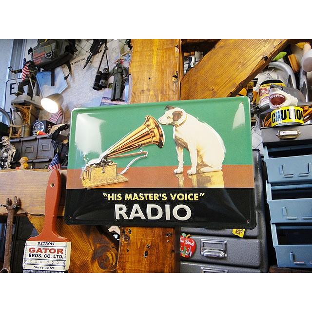 昔のアドバタイジング　3Dメタルサイン　（HMVニッパー/ラジオ）　アメリカン雑貨　アメリカ雑貨 | アメリカン レトロ | 03